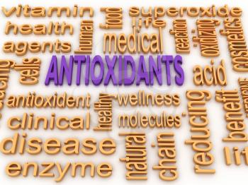 3d image Antioxidants concept word cloud background