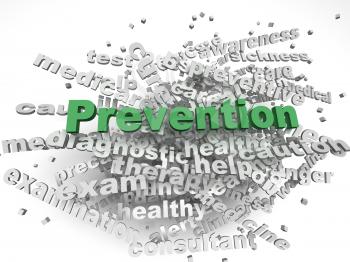 3d image Prevention  issues concept word cloud background
