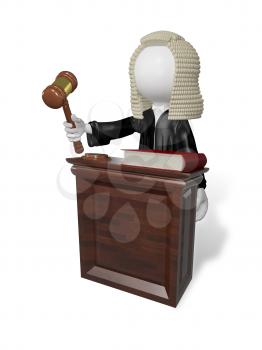 Royalty Free Clipart Image of a Judge