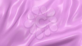 3D Illustration Abstract Pink Background Silk Cloth