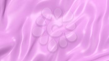 3D Illustration Abstract Purple Background Silk Cloth