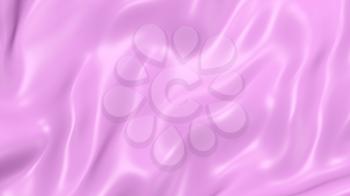 3D Illustration Abstract Pink  Background Silk Cloth