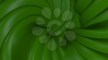 3D Illustration Abstract Green Background with Glare