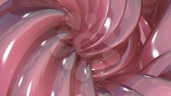 3D Illustration Abstract Caramel Background Silk Cloth