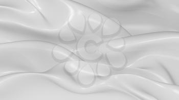 3D Illustration Abstract White Background with Glare