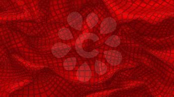 3D Illustration Abstract Background with Glare and with the Red
