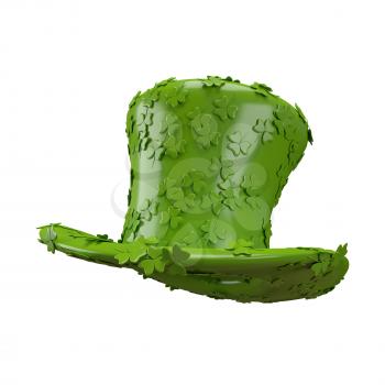 3D Illustration of Saint Patrick hat on a White Background