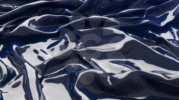 3D Illustration Blue Abstract Texture Wavy Material