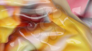 3D Illustration Fruit Caramel Abstraction Texture Wavy Material