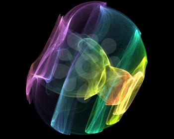 Royalty Free Clipart Image of an Abstract Smoke Design