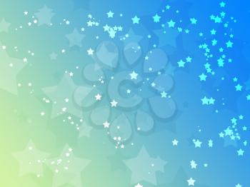 Royalty Free Clipart Image of an Abstract Star Background