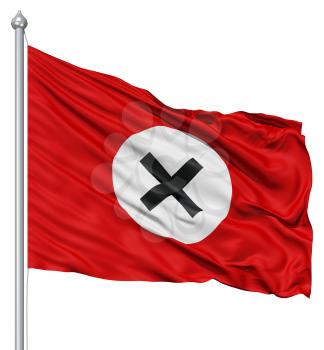 Royalty Free Clipart Image of the Anti-Nazi League Flag