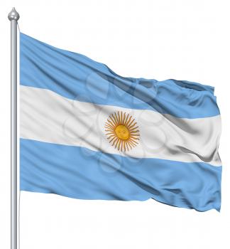 Royalty Free Clipart Image of the Flag of Argentina