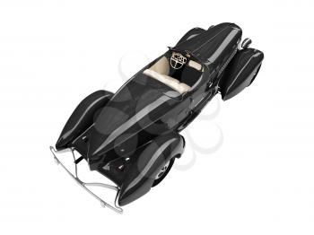 Royalty Free Clipart Image of a Black Car