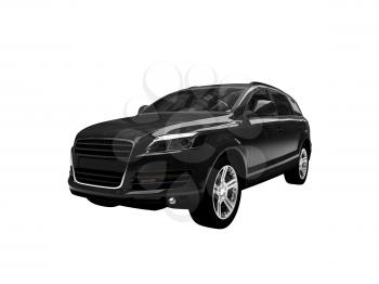 Royalty Free Clipart Image of an Audi SUV