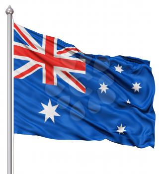Royalty Free Clipart Image of the Flag of Australia