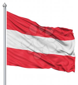 Royalty Free Clipart Image of the Flag of Austria