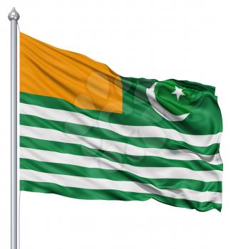 Royalty Free Clipart Image of the Flag of Azad Kashmir