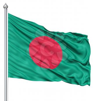 Royalty Free Clipart Image of the Flag of Bangladesh