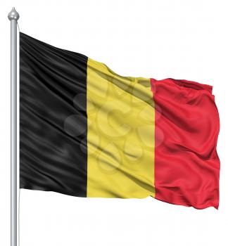 Royalty Free Clipart Image of the Flag of Belgium