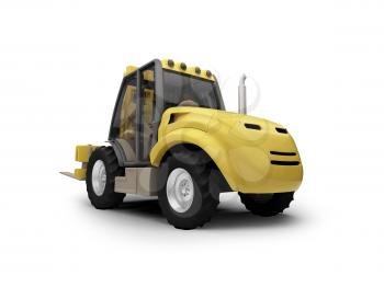 Royalty Free Clipart Image of a Forklift 