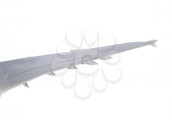 Royalty Free Clipart Image of an Airplane Wing