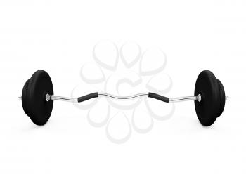 Royalty Free Clipart Image of a Big Dumbbell