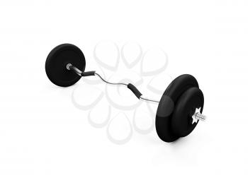 Royalty Free Clipart Image of a Dumbbell