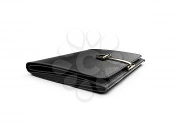 Royalty Free Clipart Image of a Leather Wallet