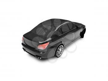 Royalty Free Clipart Image of a BMW