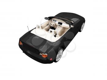 Royalty Free Clipart Image of a Convertible BMW