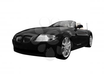 Royalty Free Clipart Image of a  BMW Convertible