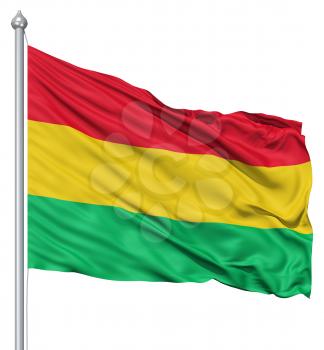 Royalty Free Clipart Image of the Flag of Bolivia