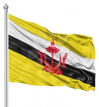Royalty Free Clipart Image of the Flag of Brunei