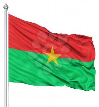 Royalty Free Clipart Image of the Flag of Burkina Faso