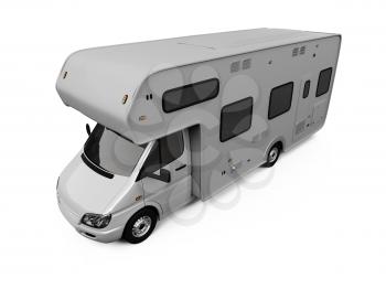 Royalty Free Clipart Image of a Camper