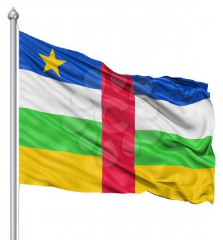 Royalty Free Clipart Image of the Central African Republic Flag