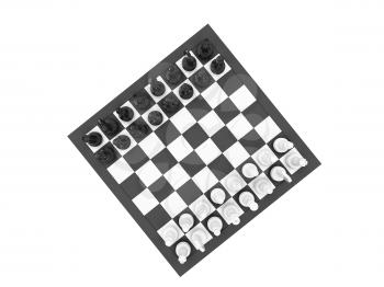 Royalty Free Clipart Image of a Chessboard