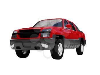 Royalty Free Clipart Image of a Chevrolet Avalanche