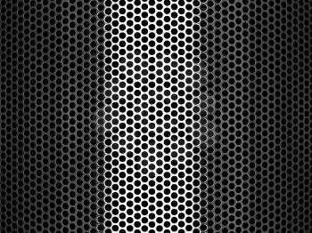 Royalty Free Clipart Image of a Metal Grate