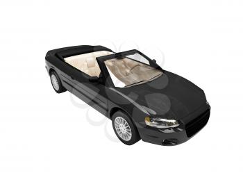Royalty Free Clipart Image of a Convertible