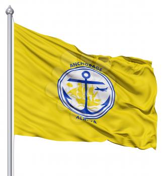 Royalty Free Clipart Image of the Anchorage City Flag