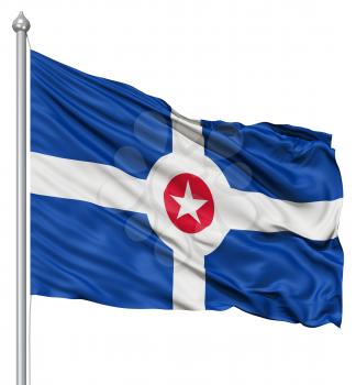 Royalty Free Clipart Image of the Indianapolis City Flag