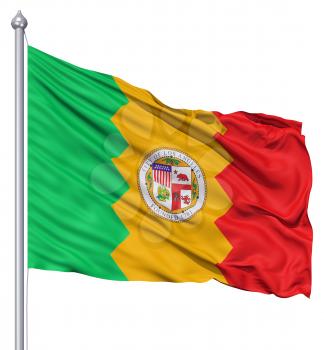 Royalty Free Clipart Image of the Los Angeles Flag