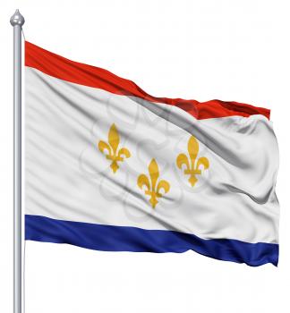 Royalty Free Clipart Image of the Flag of New Orleans