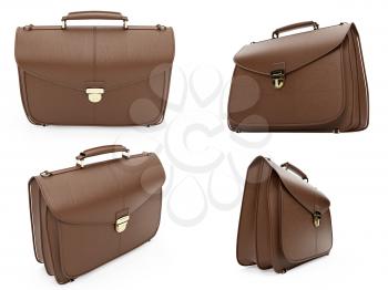 Royalty Free Clipart Image of Briefcases