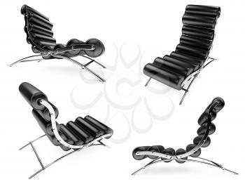 Royalty Free Clipart Image of a Bunch of Chairs