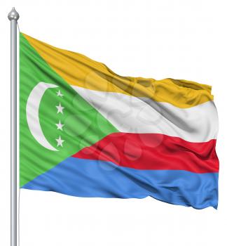 Royalty Free Clipart Image of the Flag of Comoros