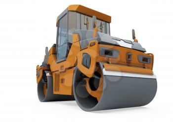 Royalty Free Clipart Image of a Construction Vehicle