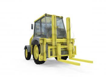 Royalty Free Clipart Image of a Forklift